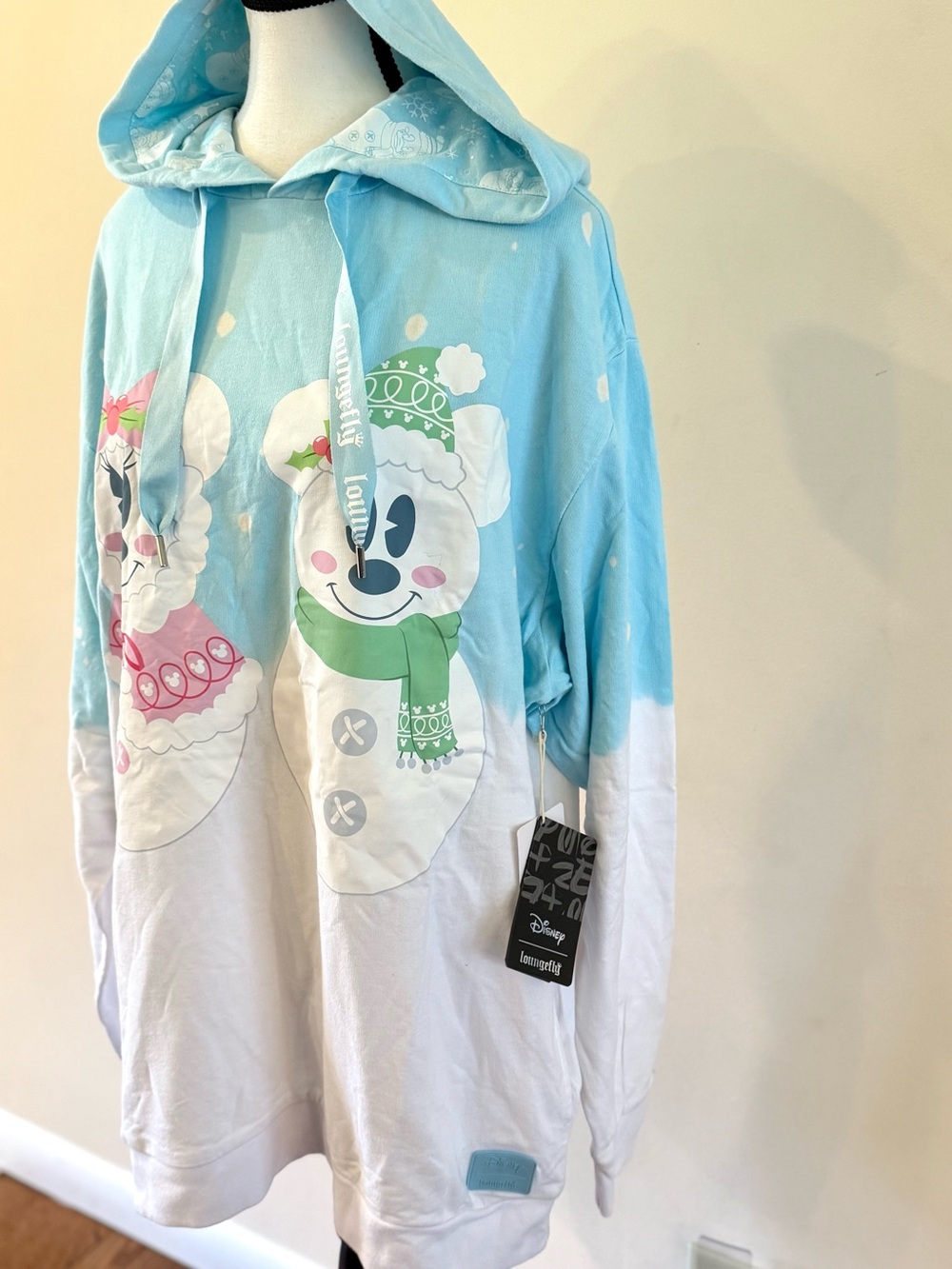 Disney / Loungefly Holiday Hoodie size Large - Picture 2 of 10
